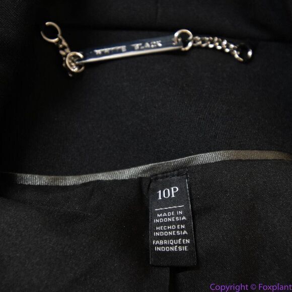 NEW White House Black Market Belted Tweed blazer Jacket , 10P - Picture 12 of 16